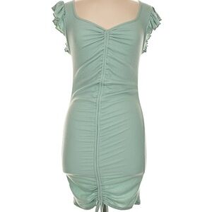 Saints21 Women's Ruffled Sage Green Dress
